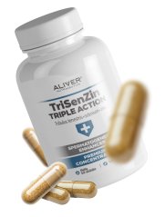 ALIVER - TriSenZin - TRIPLE ACTION - Tribulus terrestris+selenium+zinc, NATURAL SPERMATOGENESIS ENHANCER