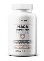 ALIVER - MACA SUPER MIX - Natural energy & performance booster,  PREMIUM CONCENTRATED EXTRACT 10:1