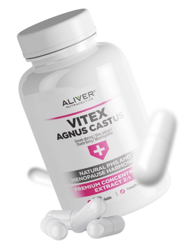 ALIVER - VITEX AGNUS CASTUS - NATURAL PMS AND MENOPAUSE HARMONIZER, PREMIUM CONCENTRATED EXTRACT 2:1