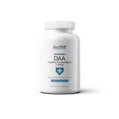 ALIVER DAA - kyselina D-asparágová + Zinok, Kapsule (120cps / 600mg)