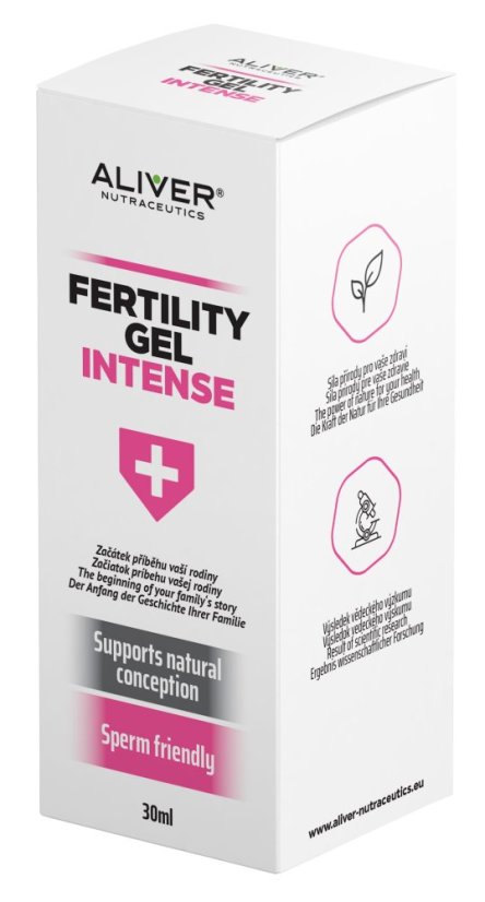 ALIVER - Fertility Gel Intense - conceive enhancer lubricant - Supports natural conception - Naturally sperm friendly 30ml