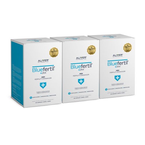 ALIVER 3x BlueFertil Plus - zvýšení potence, plodnosti, počtu a kvality spermií u mužů