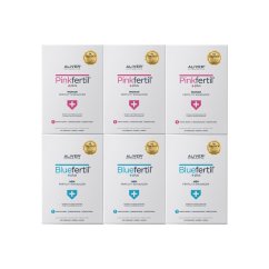Partnerská trojmesačná kúra - 3x PinkFertil Plus + 3x BlueFertil Plus