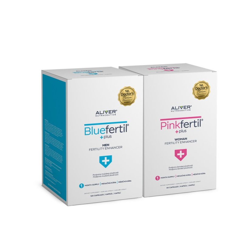 Partnerská měsíční kúra - 1x PinkFertil Plus + 1x BlueFertil Plus