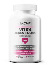 ALIVER - VITEX AGNUS CASTUS - NATURAL PMS AND MENOPAUSE HARMONIZER, PREMIUM CONCENTRATED EXTRACT 2:1