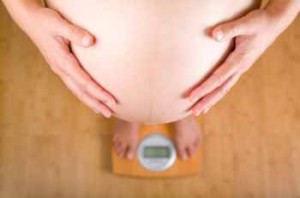 Hmotnostní přírůstek v těhotenství.