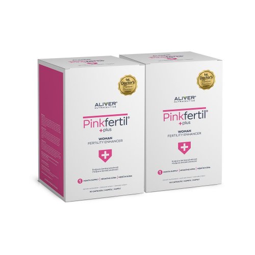 ALIVER 2x PinkFertil Plus - podpora plodnosti a hormonální rovnováhy ženy