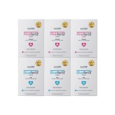 Partnerská trojmesačná kúra - 3x PinkFertil Plus + 3x BlueFertil Plus